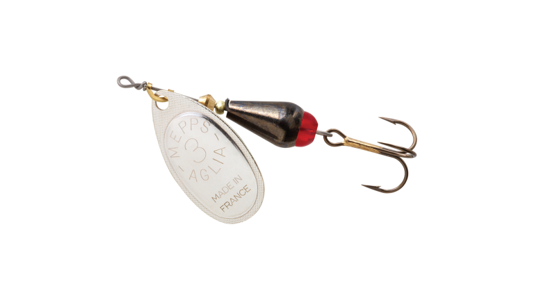 Mepps Aglia Brite Plain Treble Spinners - BK-S