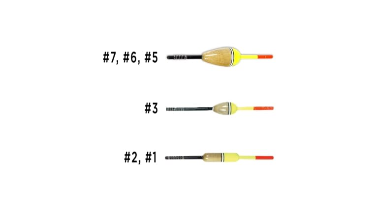Eagle Claw Balsa Style Spring Float w/ 6" Stem - Balsa-Style-Spring-Float_Styles
